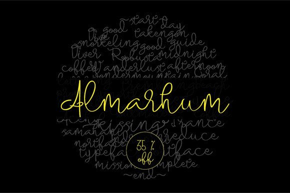 Almarhum Font: Elevating Casual Campaign Visuals