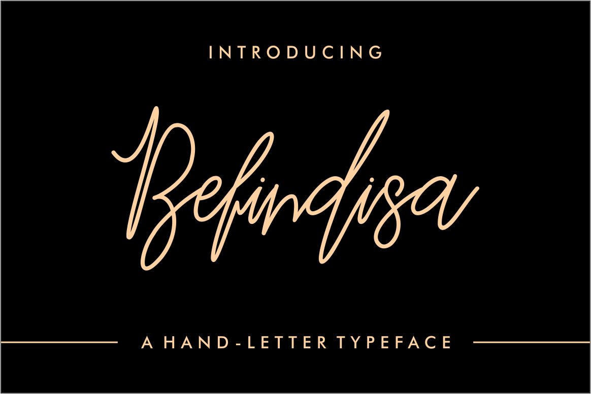 Befindisa Font: Elegant Script for Editorial Design
