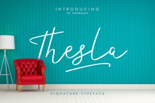 Enhance Your Web Design with Thesla Script Font
