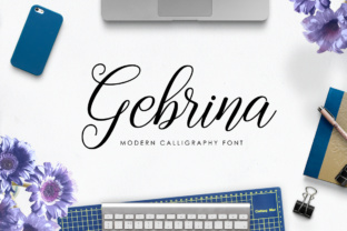 Gebrina Script Font for Modern Editorial Design