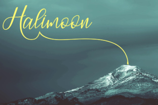 Halimoon Script Font for Handmade Labels and Designs