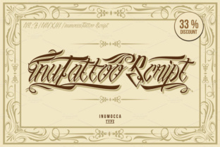 InuTattoo Script Font for Handmade Crafts