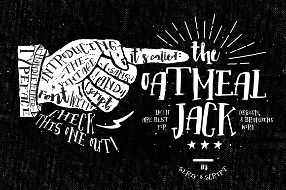 Oatmeal Jack Font: Hand-Lettered Charm for Makers