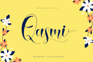 Qasmi Script Font for Handmade Products and Labels