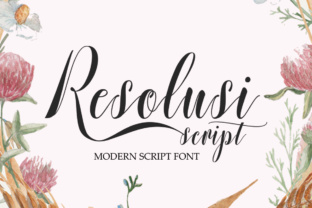 Resolusi Script Font for Modern Web Design