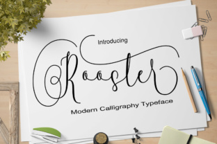 Rooster Script Font: Elevating Digital Brand Layouts