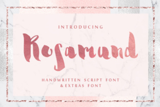 Rosamund Script Extras Font for Handmade Crafts