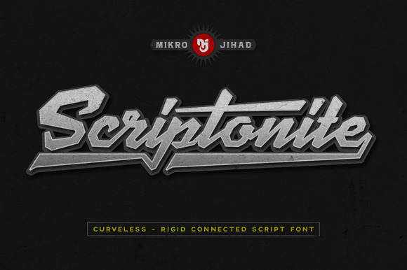 Scriptonite Font: Bold Typography for Handmade Products