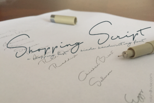 Shopping Script Font: Authentic Campaign Typography
