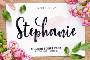 Stephanie Script Font for Handmade Labels and Cards