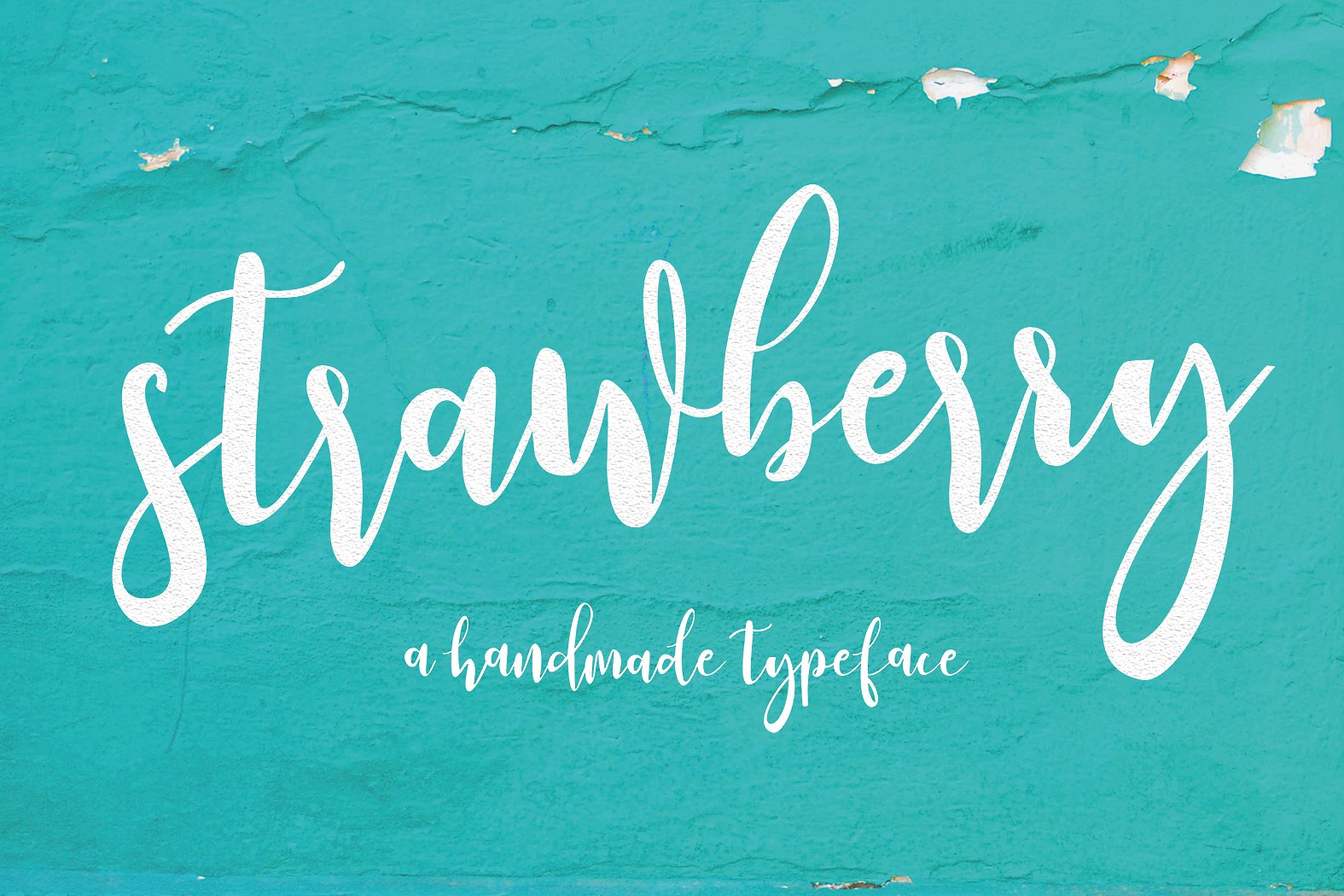 Strawberry Script Font for Handmade Labels & Crafts