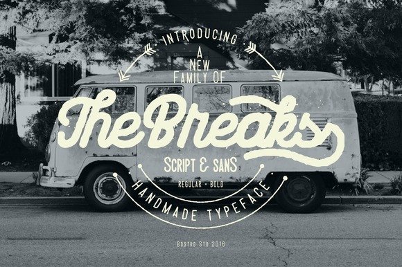 The Breaks Font: Retro Display Typography for Web Design